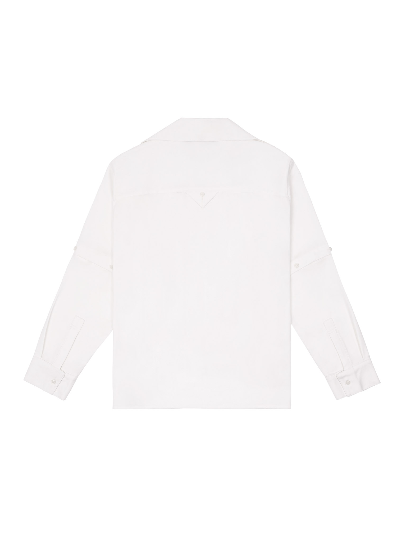  HOWS® LAYERED DETAIL BOXY SHIRT / WHITE 