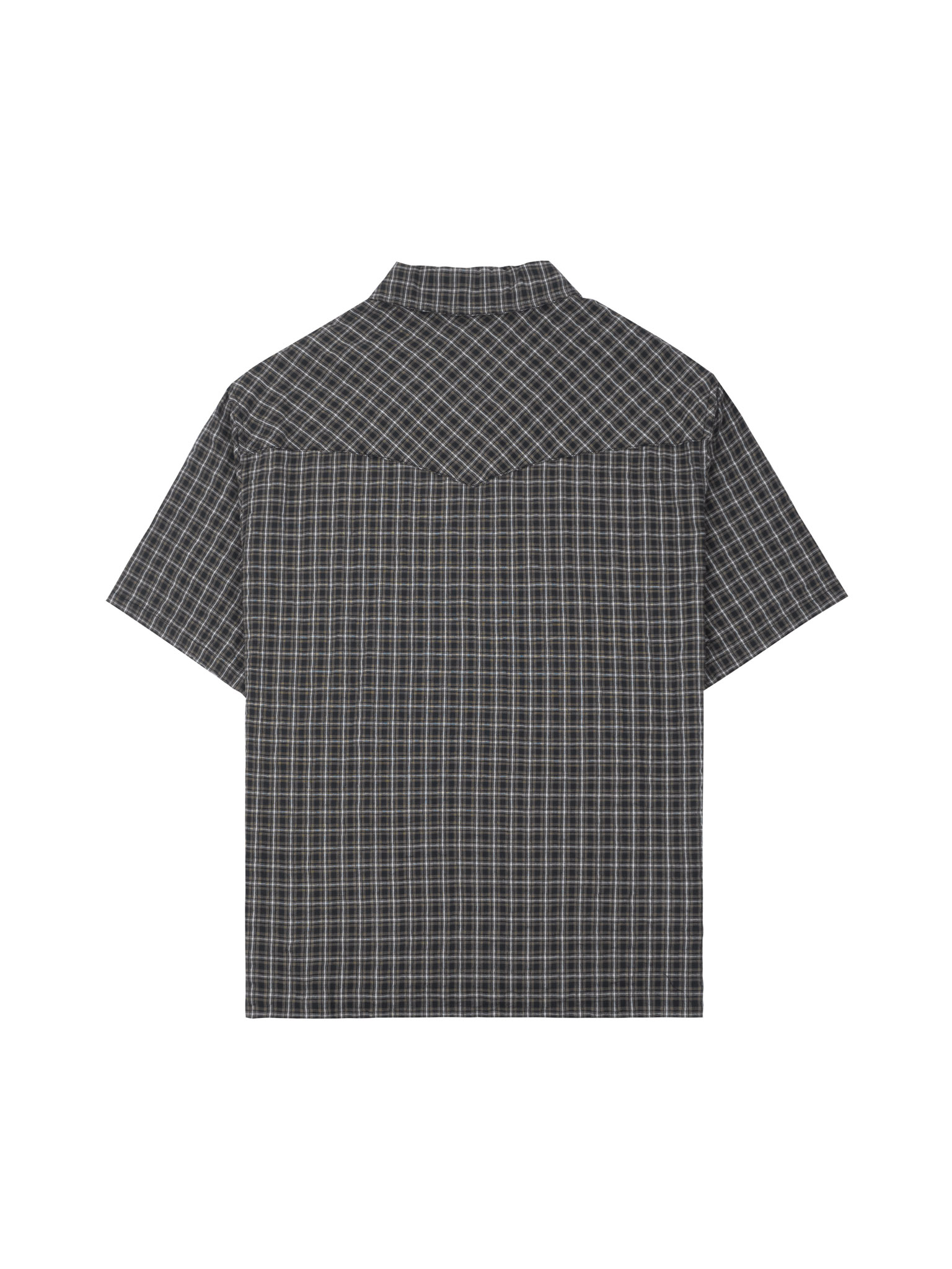  HOWS® BOXY PLAID SHIRT / DARK MOSS 