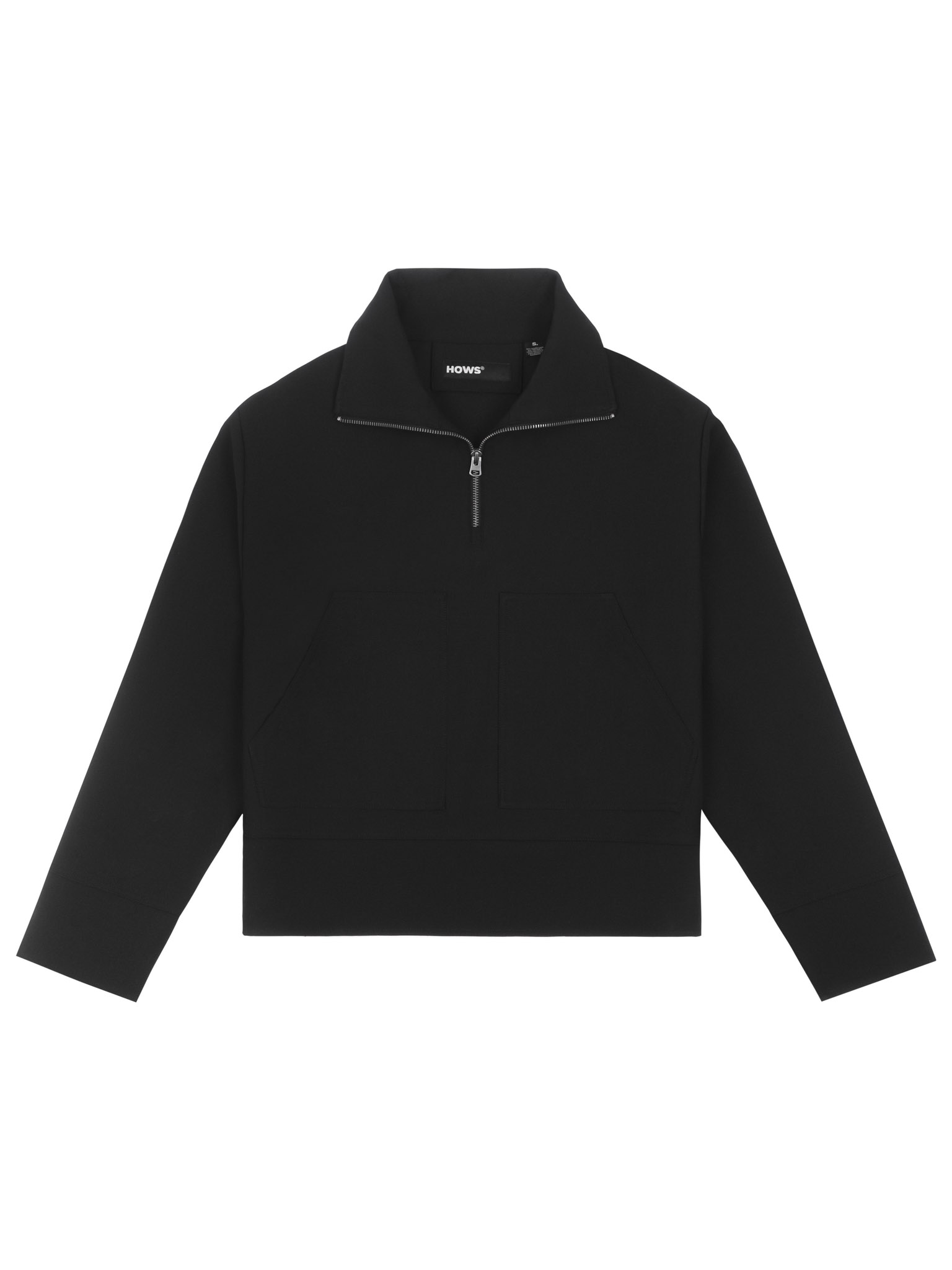  HOWS® IN THE NIGHT HALF ZIP SHIRT / BLACK 