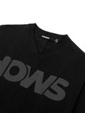  HOWS® RELAXED THE NOISE V-NECK / BLACK 