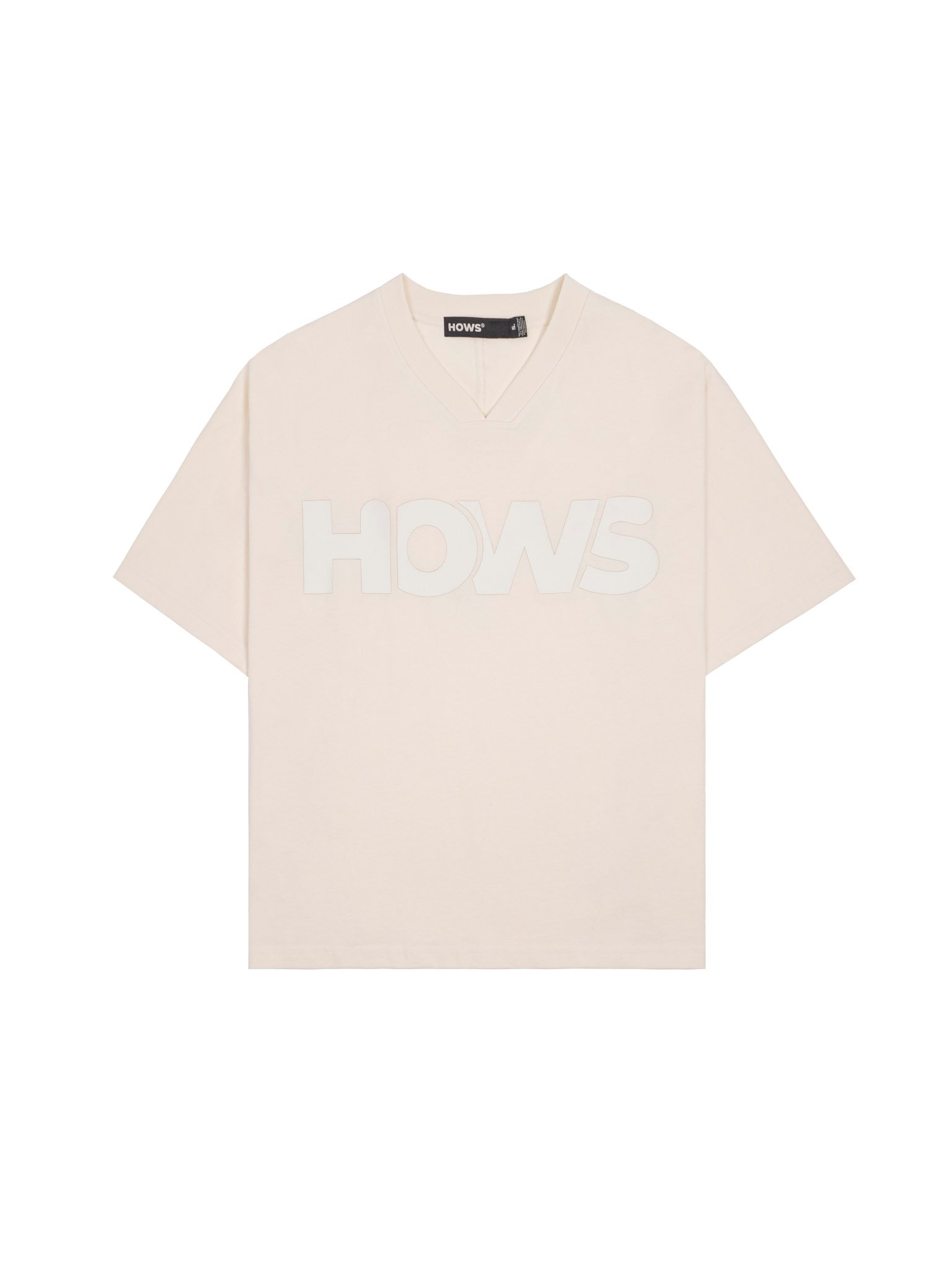  HOWS® RELAXED THE NOISE V-NECK / MILK 