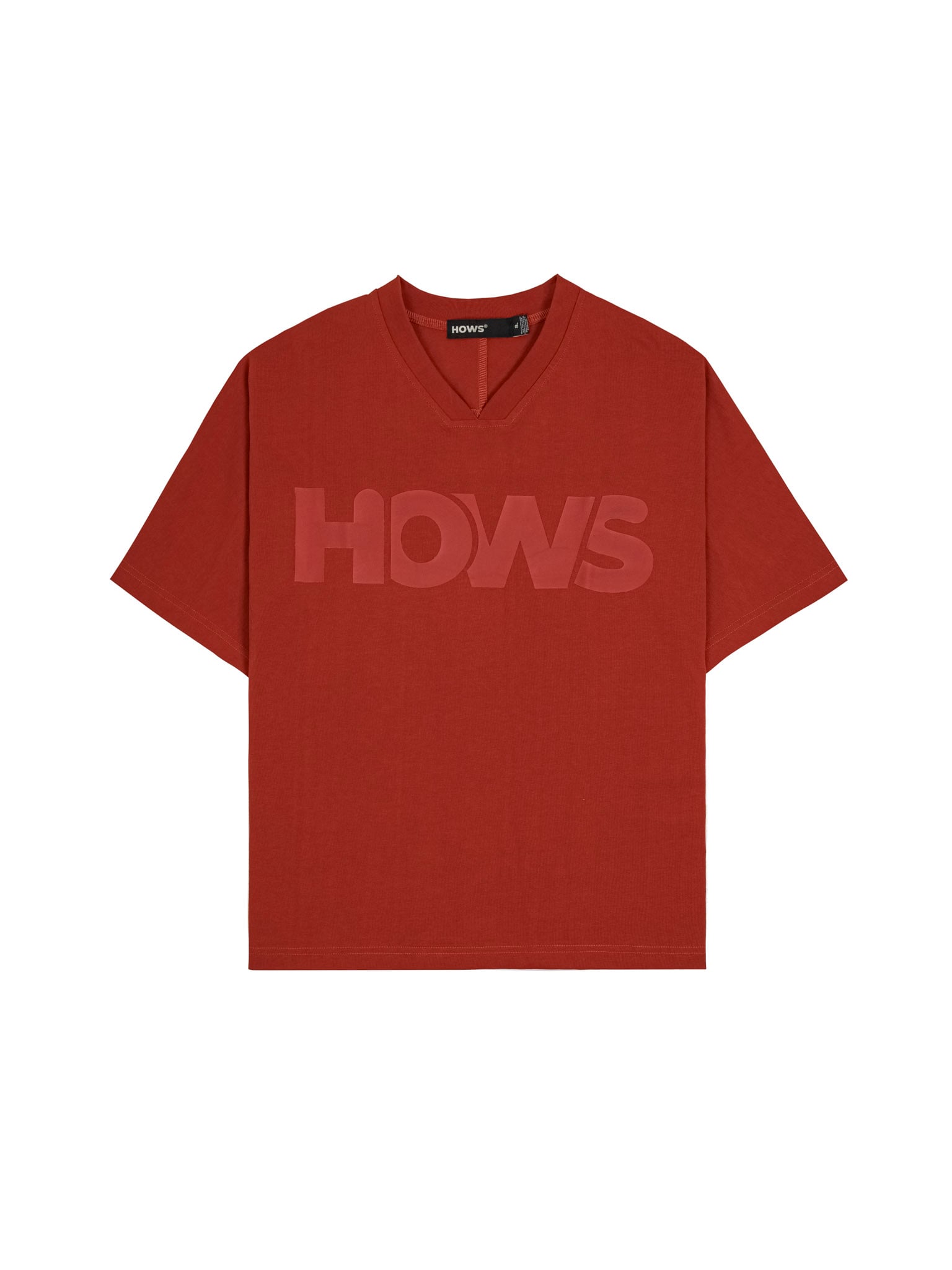  HOWS® RELAXED THE NOISE V-NECK / RED RETRO 