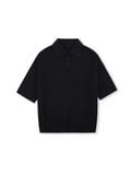  HOWS® KNITTED BASIC POLO / BLACK 