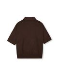  HOWS® KNITTED BASIC POLO / BROWN 