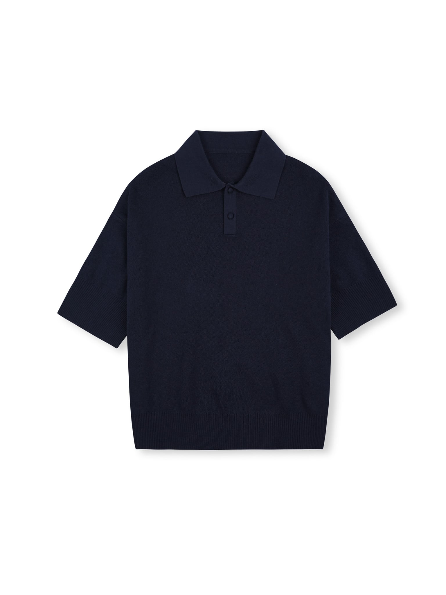  HOWS® KNITTED BASIC POLO / NAVY 