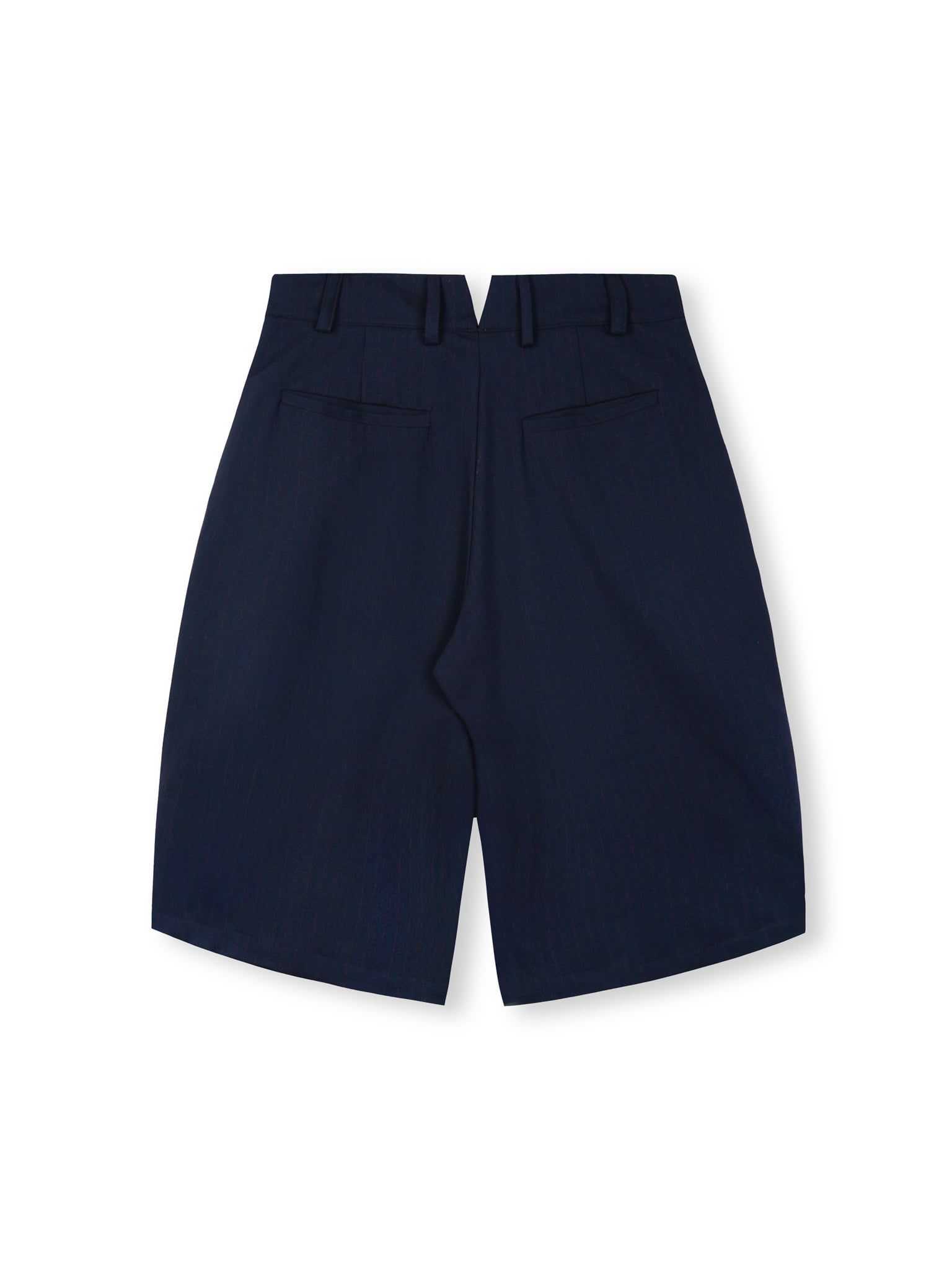  HOWS® THE QUIET STRIPE BAGGY SHORT / NAVY 