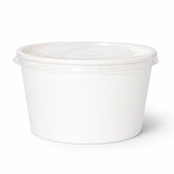  Bộ tô giấy trắng 1000ml - 32oz + nắp nhựa PP 140 
