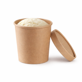 Tô giấy Soup kraft paper cup with paper lid 500ml 
