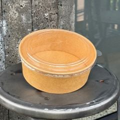  Bộ tô giấy kraft 1300ml + nắp nhựa PET (không nóng) 