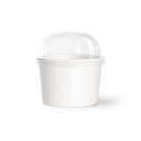  Bộ tô giấy trắng 250ml - 8.5oz + nắp PET cầu 90 