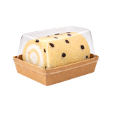  Khay giấy Kraft paper box with clear PET lid 1209 (Brown) 