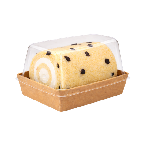  Khay giấy Kraft paper box with clear PET lid 1209 (Brown) 