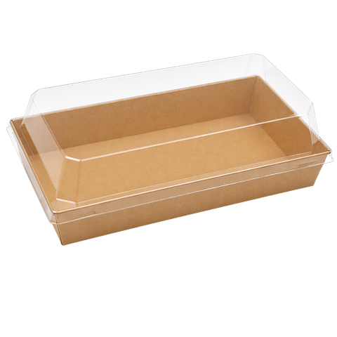  Bộ hộp giấy kraft 200x125 mm + nắp PET 