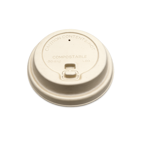  Nắp bã mía nâu có nút 80mm (dùng cho ly giấy 8oz) 