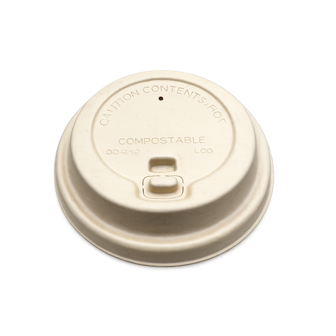 Nắp bã mía nâu có nút 90mm (dùng cho ly giấy 12oz. 16oz, 22oz) 