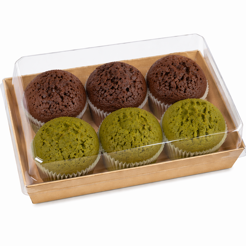  Bộ hộp giấy kraft 200x125 mm + nắp PET 