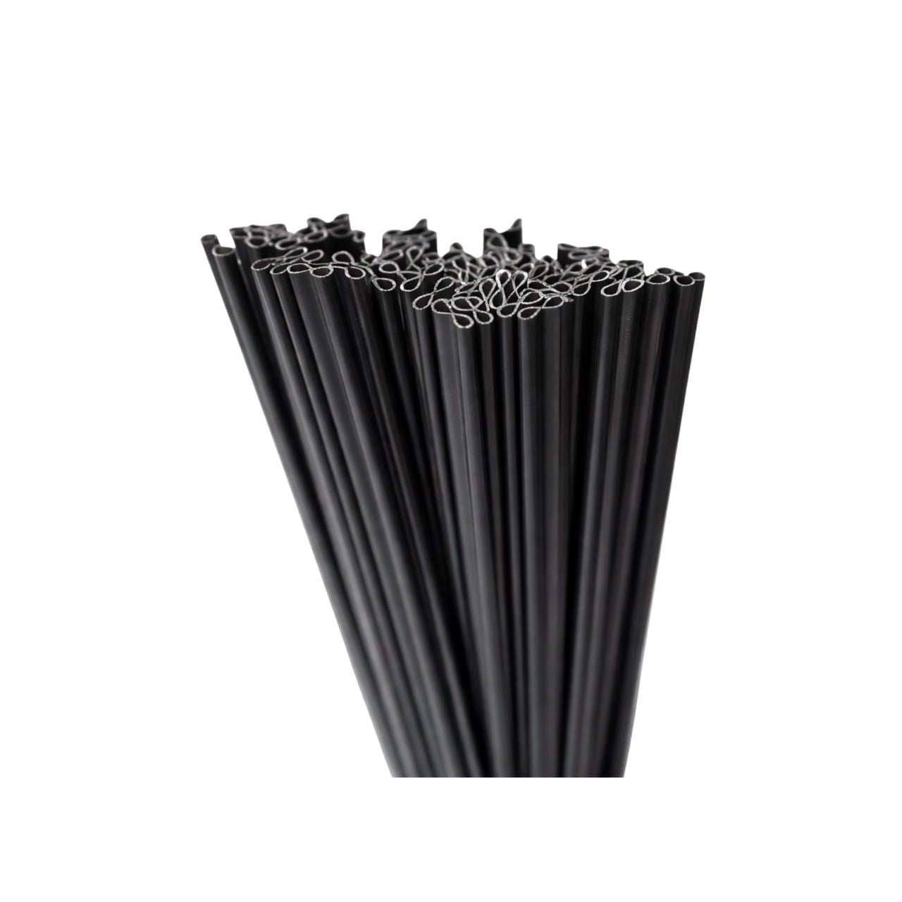  Ống khuấy cà phê trơn đen phi 0.5x15x500g (ống hút nóng dập đôi) 