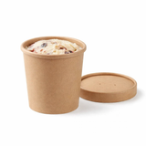  Tô giấy Soup kraft paper cup with paper lid 500ml 