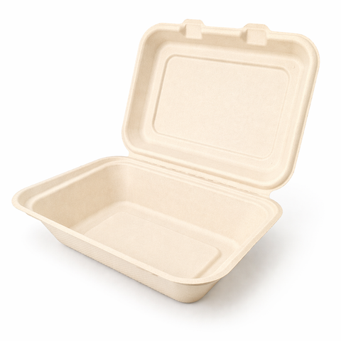  Hộp giấy bã mía FEST BIO BROWN TAKEAWAY BOX 600ml 