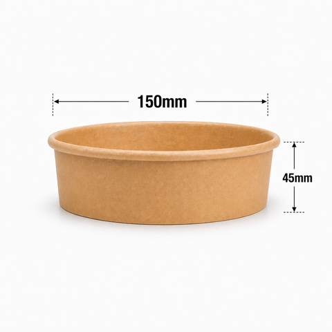  Bộ tô giấy kraft 500ml + nắp nhựa PET (không nóng) 