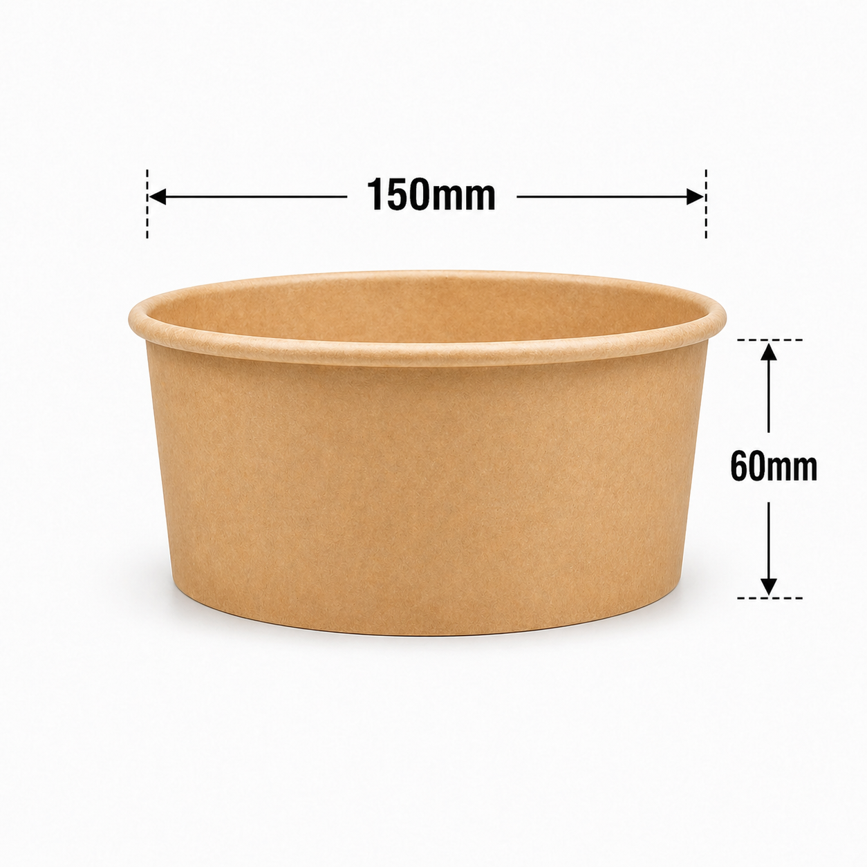  Tô giấy kraft 150 - 750ml (không nắp)