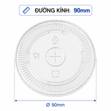  Nắp PET bằng 90 (cho ly giấy 12, 16, 22oz) 
