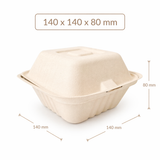  Hộp giấy bã mía FEST BIO BROWN BURGER TAKEAWAY BOX 600ml 