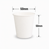  Ly giấy trắng 2.5oz - 75ml 
