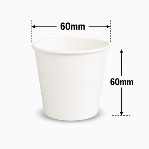  Ly giấy trắng 4oz - 120ml 