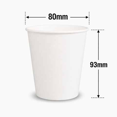  Ly giấy trắng chịu lạnh 240ml - 8oz 260gsm 