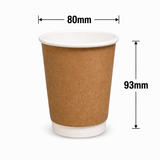  Ly giấy kraft 2 lớp 240ml - 8oz 245gsm 