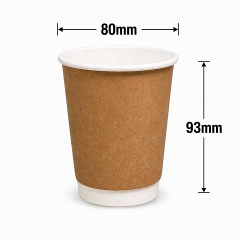 Ly giấy kraft 2 lớp 240ml - 8oz 245gsm
