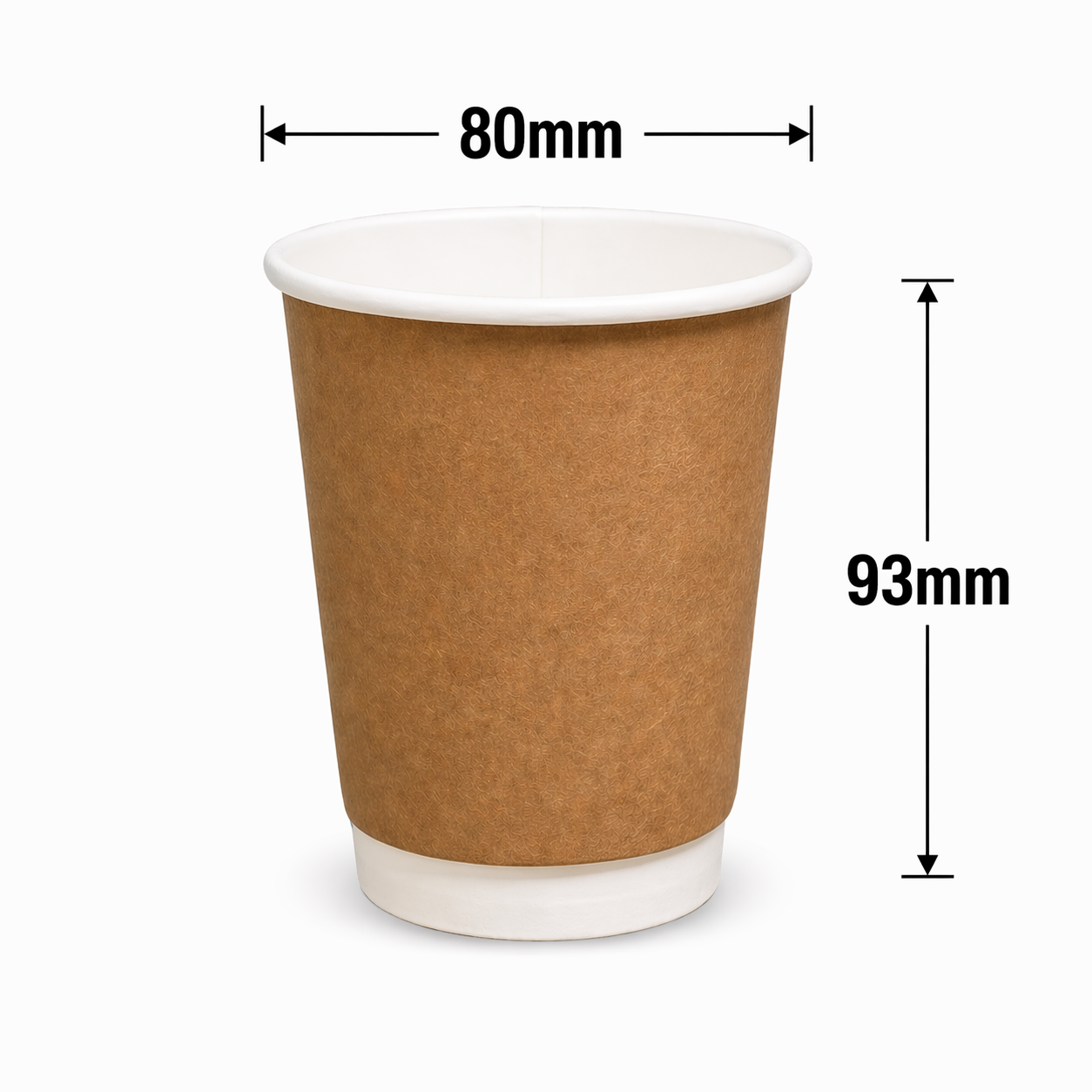  Ly giấy kraft 2 lớp 240ml - 8oz 245gsm