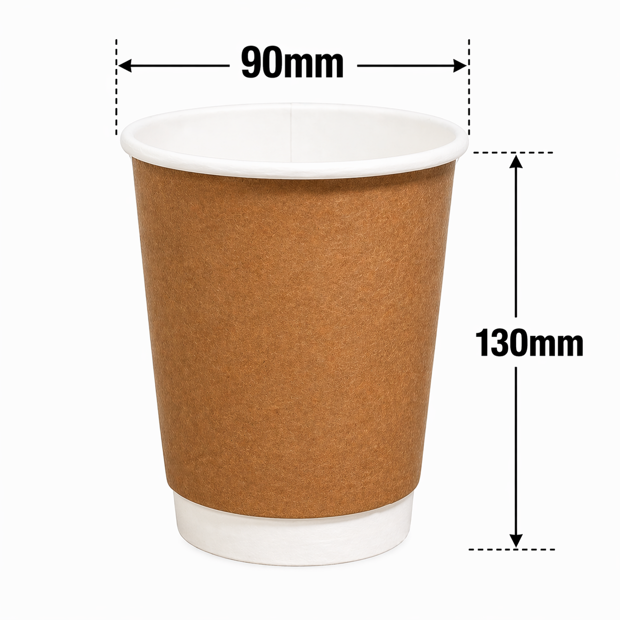  Ly giấy kraft 2 lớp 480ml - 16oz 265gsm