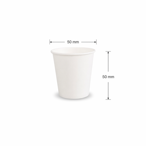  Ly giấy trắng 2.5oz - 75ml 