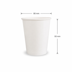  Ly giấy trắng chịu lạnh 240ml - 8oz 260gsm 