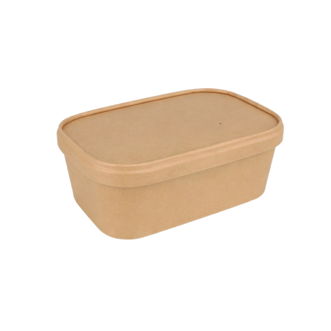  Tô giấy kraft chữ nhật nắp giấy 750 ml 