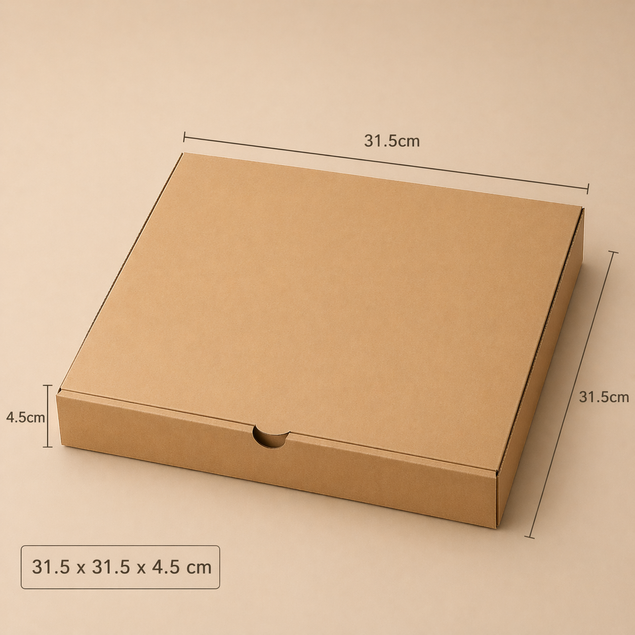  Hộp giấy pizza 31.5x31.5x4.5cm