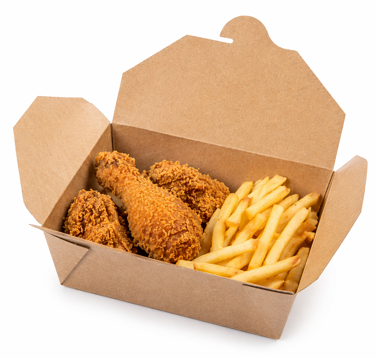  Hộp giấy Folding kraft paper box 1400ml