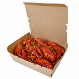  Hộp giấy Clamshell kraft paper box 1200 ml 