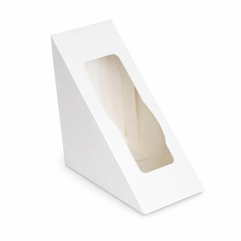  Hộp giấy Sandwich - Giấy Trắng - 300gsm - 1PE - 12x12x6cm 