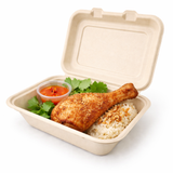  Hộp giấy bã mía FEST BIO BROWN TAKEAWAY BOX 450ml 
