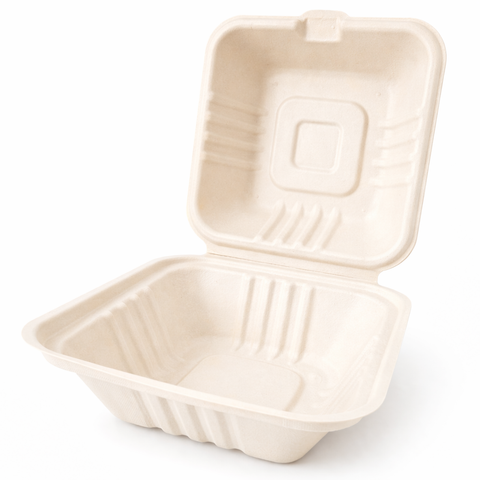 Hộp giấy bã mía FEST BIO BROWN BURGER TAKEAWAY BOX 600ml 