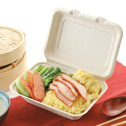  Hộp giấy bã mía FEST BIO BROWN TAKEAWAY BOX 600ml 