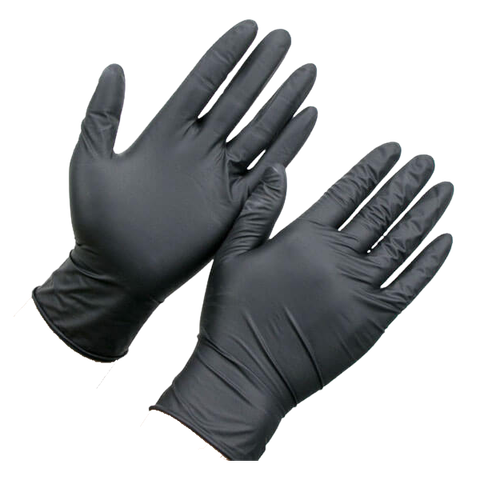  Găng tay Nitrile đen không bột size L 240mm 