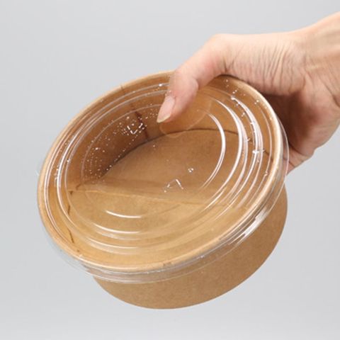  Bộ tô giấy kraft 1300ml + nắp nhựa PET (không nóng) 