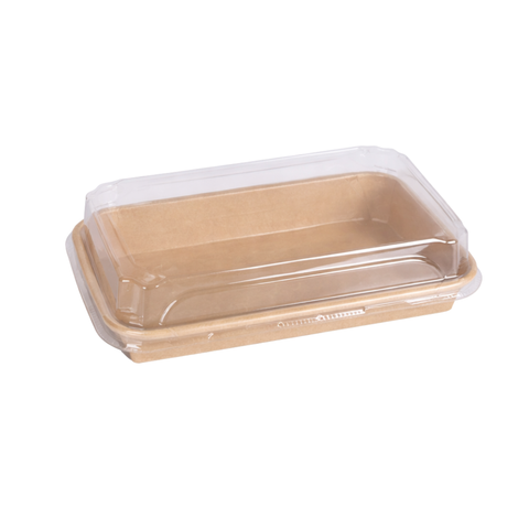  Khay giấy kraft sushi nắp PET chống đọng sương #6 SS06 