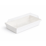  Hộp giấy trắng paper box with clear PET lid 1985 
