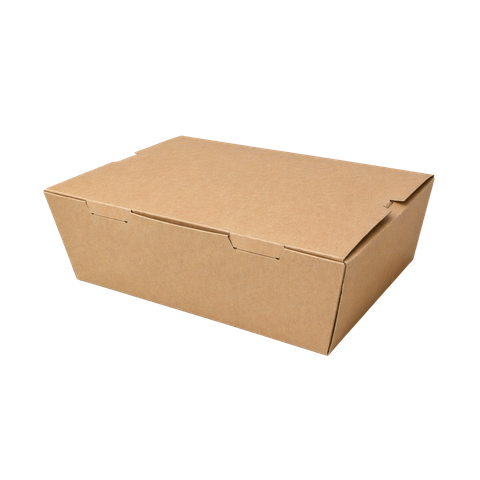  Hộp giấy Clamshell kraft paper box 900 ml 