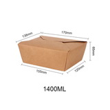  Hộp giấy Folding kraft paper box 1400ml 